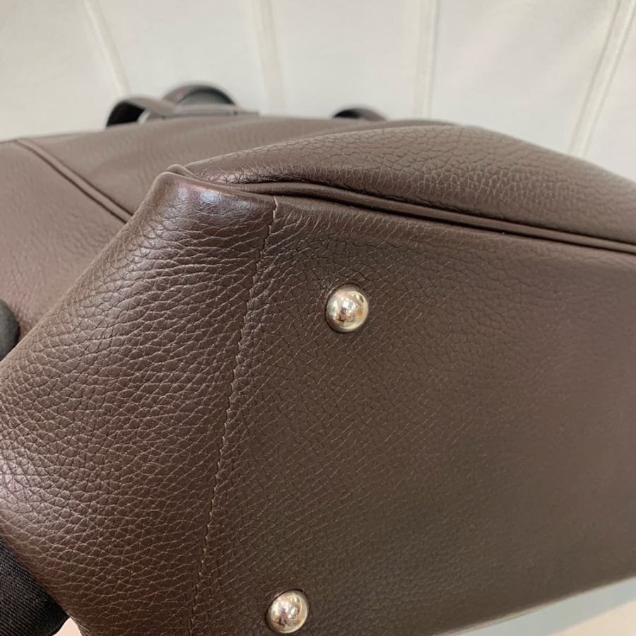 HERMES 中古咖啡色 TOTE BAG XB522-6