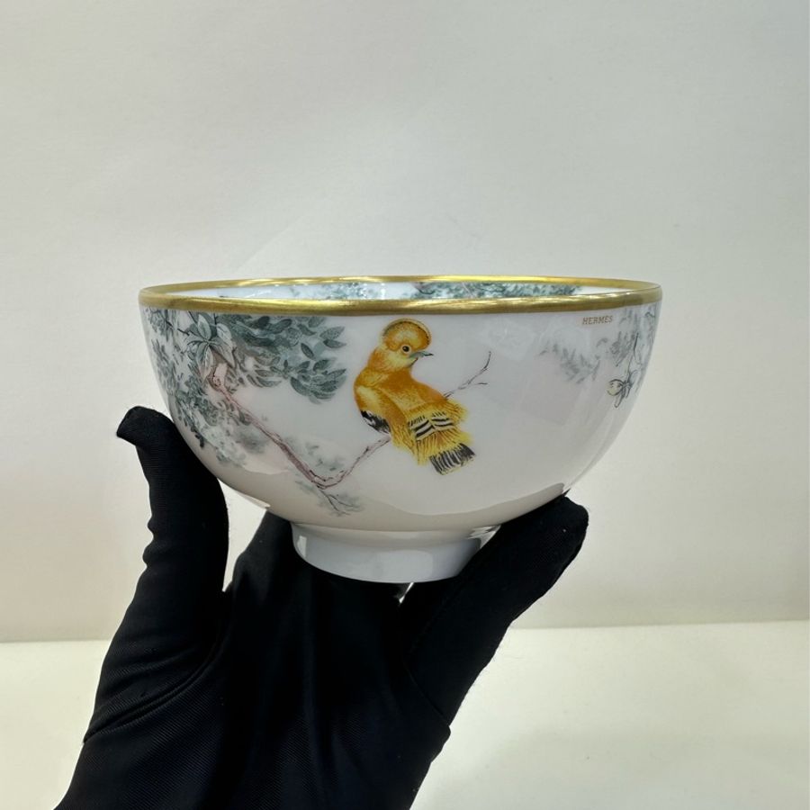 Hermes赤道叢林 餐碗 直徑12cm 閒置未使用品-6