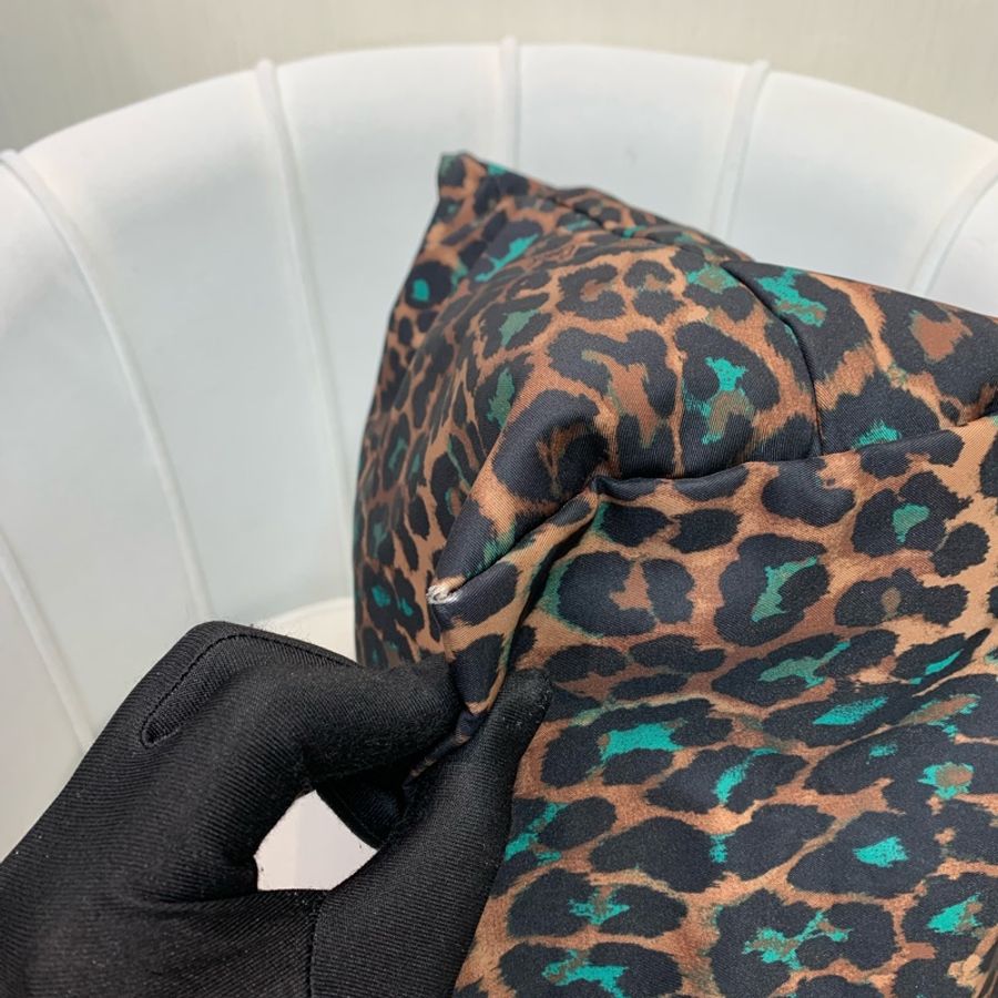 Coach 啡色豹紋大托特包 布料 XB543-38
