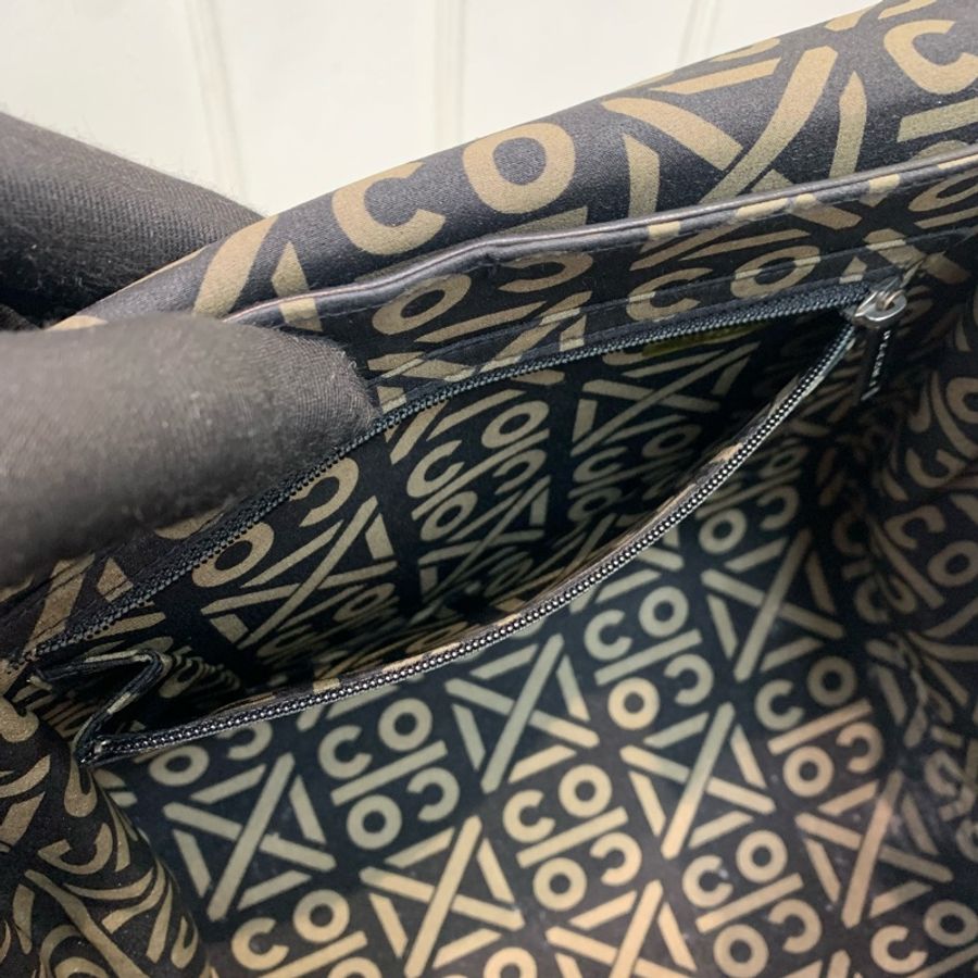 Chanel 2.55 黑色銀扣菱格 保齡球袋 銀色皮穿鏈XB547-18