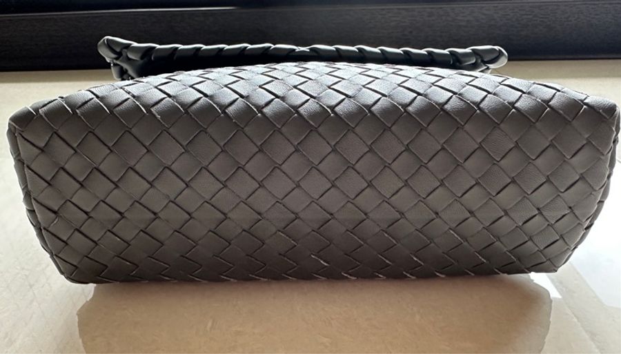 Bottega Veneta Olimpia 灰色編織肩背包 斜背包-7