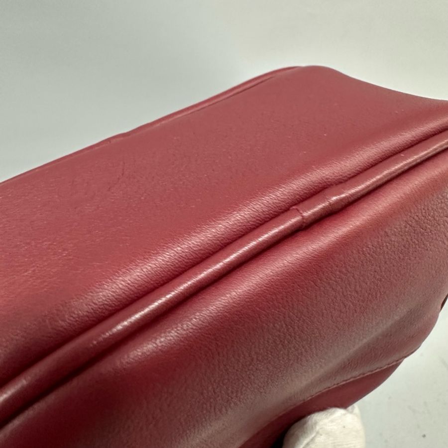 ysl 425317 酒紅金釦流蘇相機包-13