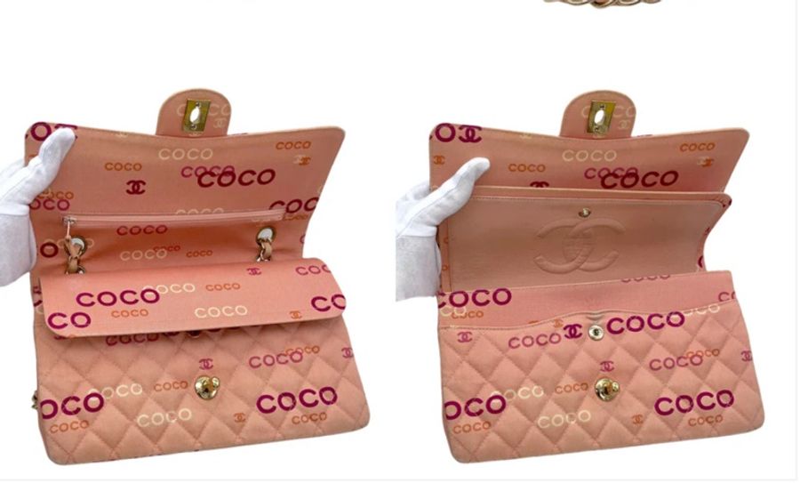 「JL精品代購」9新 Chanel 香奈兒粉膚色 coco 字母cf25-4