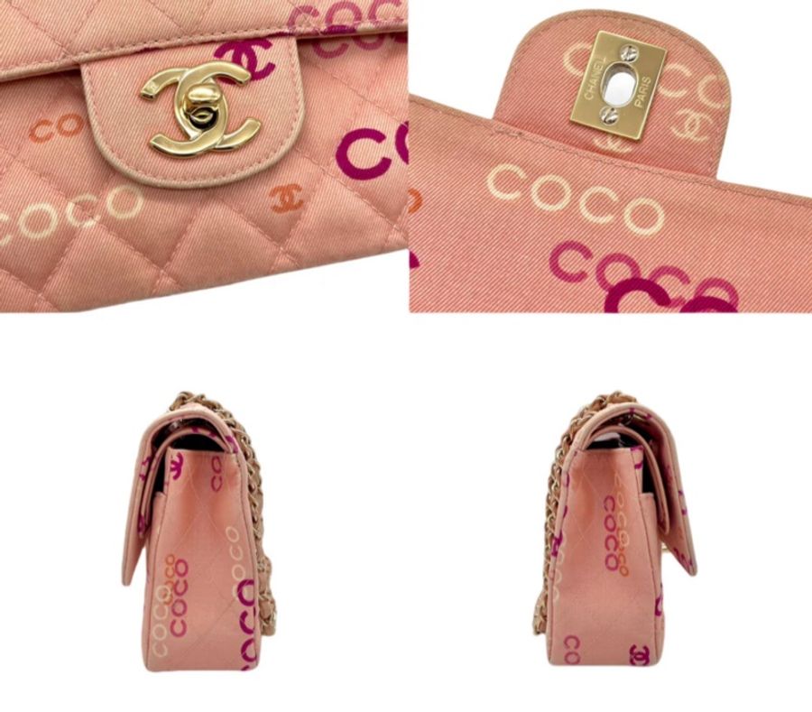 「JL精品代購」9新 Chanel 香奈兒粉膚色 coco 字母cf25-8