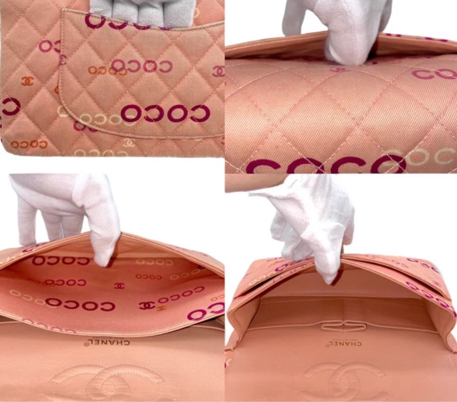 「JL精品代購」9新 Chanel 香奈兒粉膚色 coco 字母cf25-9