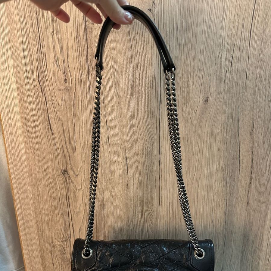專櫃正品Saint Laurent YSL NIKI復古皮革BABY 黑色-3