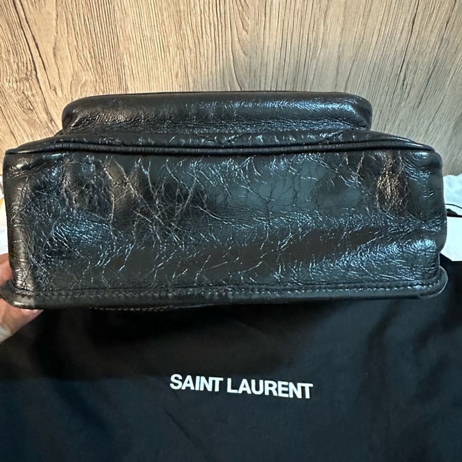 專櫃正品Saint Laurent YSL NIKI復古皮革BABY 黑色-11
