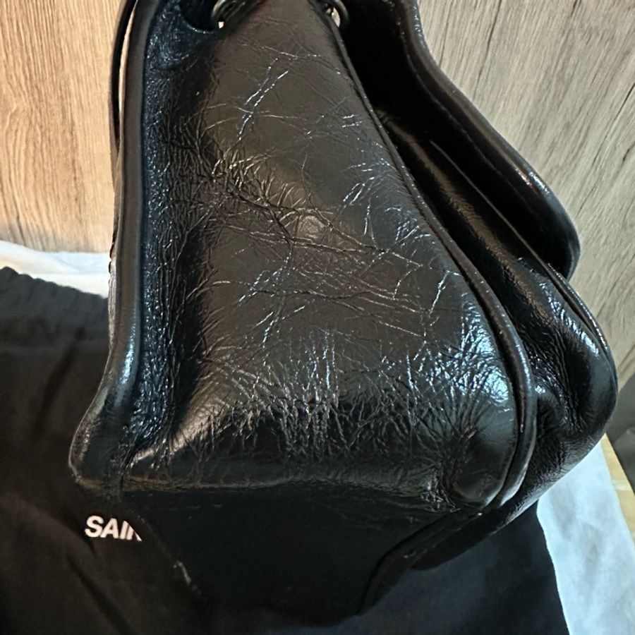 專櫃正品Saint Laurent YSL NIKI復古皮革BABY 黑色-12