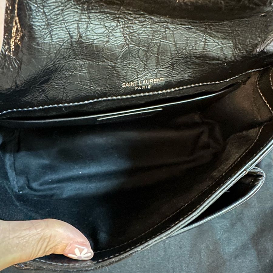 專櫃正品Saint Laurent YSL NIKI復古皮革BABY 黑色-15