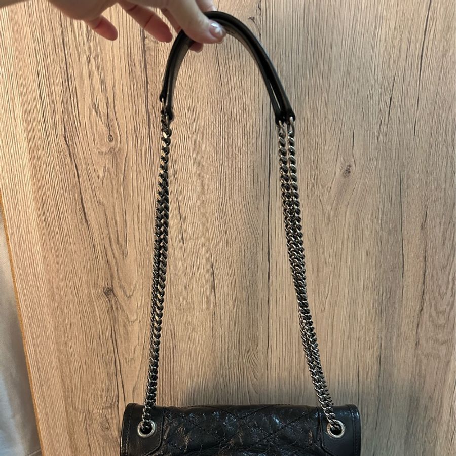 專櫃正品Saint Laurent YSL NIKI復古皮革BABY 黑色-19