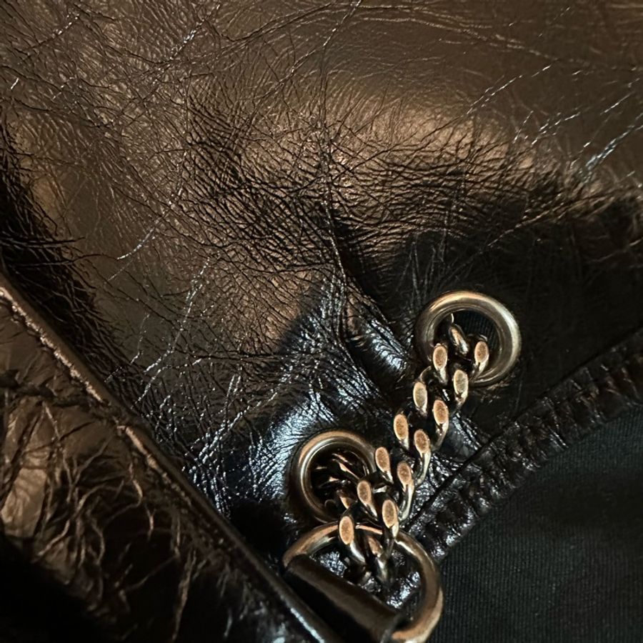 專櫃正品Saint Laurent YSL NIKI復古皮革BABY 黑色-20
