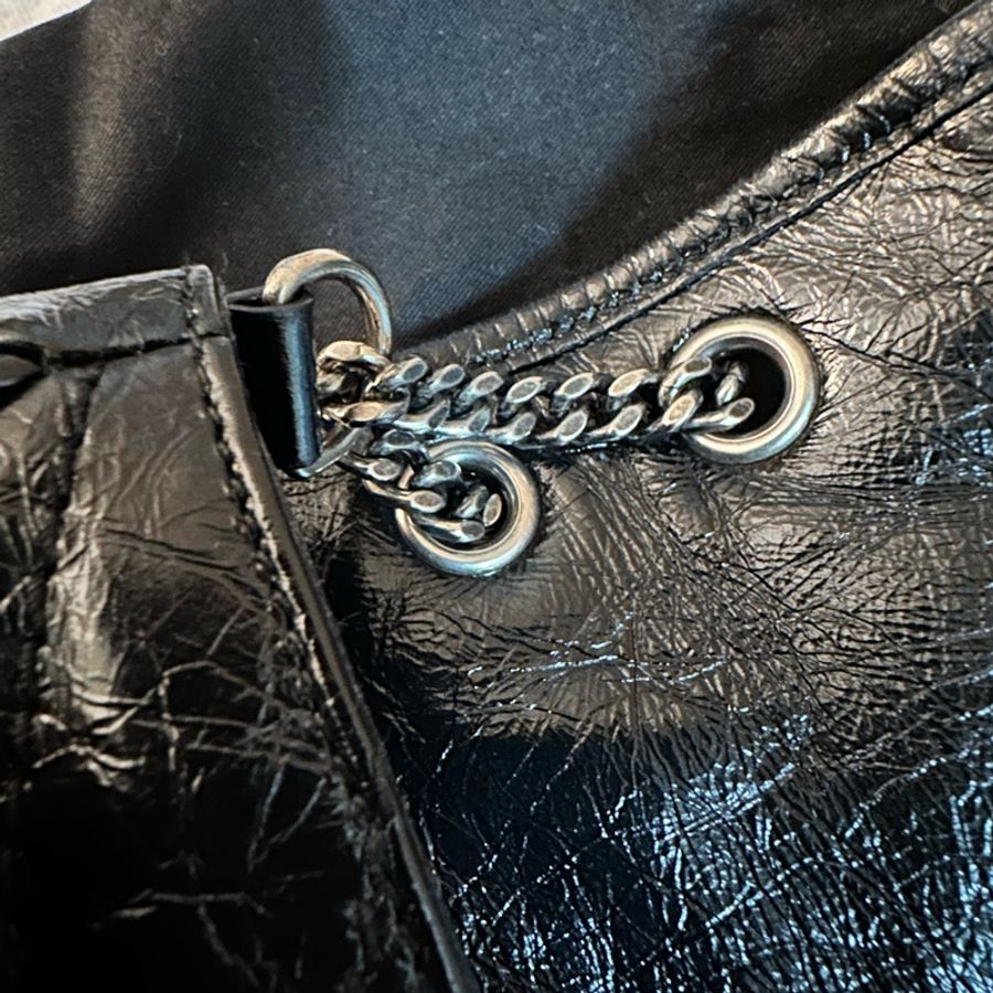 專櫃正品Saint Laurent YSL NIKI復古皮革BABY 黑色-23