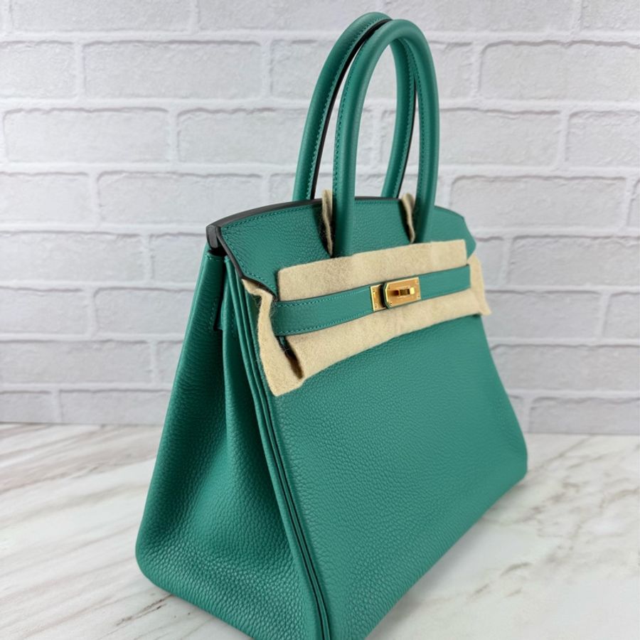 愛馬仕 Hermès Birkin 30 togo U1 維羅納綠 金釦 柏金包-3