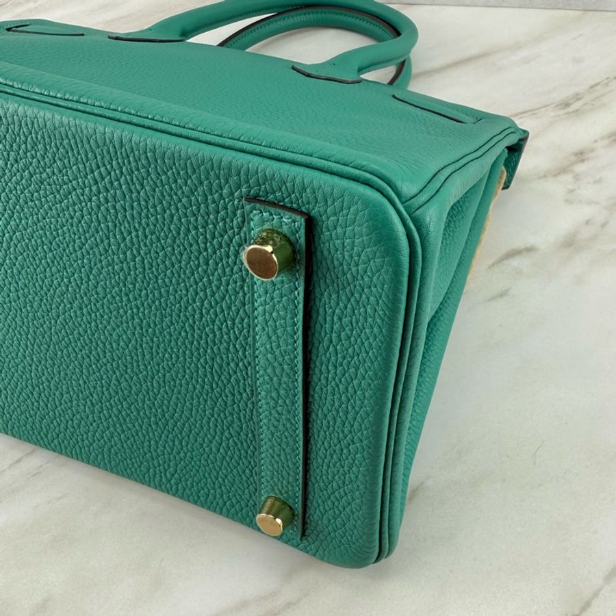 愛馬仕 Hermès Birkin 30 togo U1 維羅納綠 金釦 柏金包-9