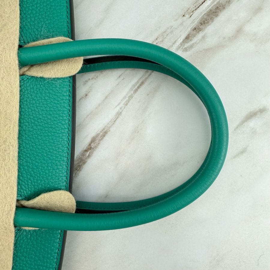 愛馬仕 Hermès Birkin 30 togo U1 維羅納綠 金釦 柏金包-14