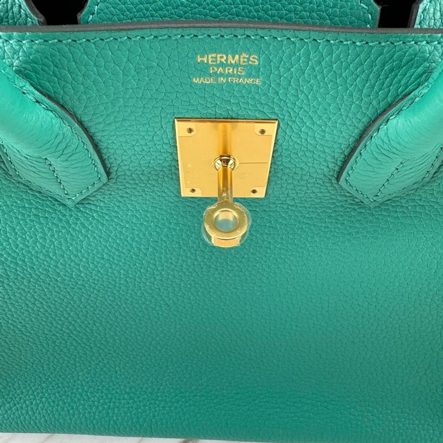 愛馬仕 Hermès Birkin 30 togo U1 維羅納綠 金釦 柏金包-20