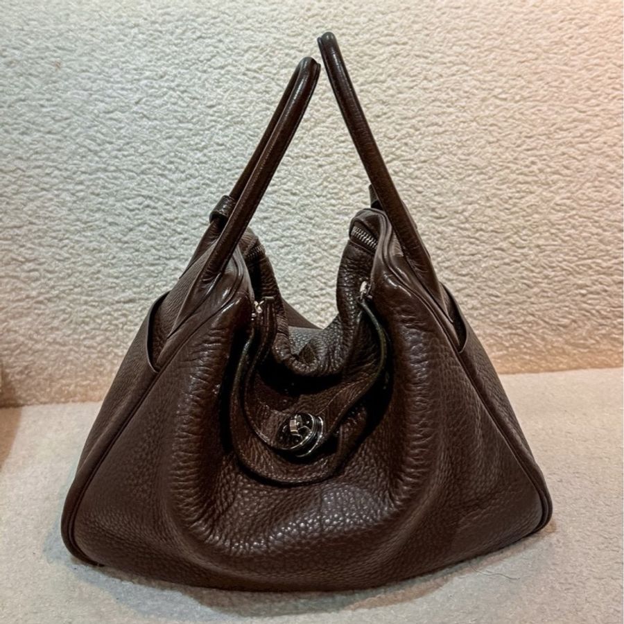 愛馬仕 Hermes - 烏木色銀扣 Lindy26-0