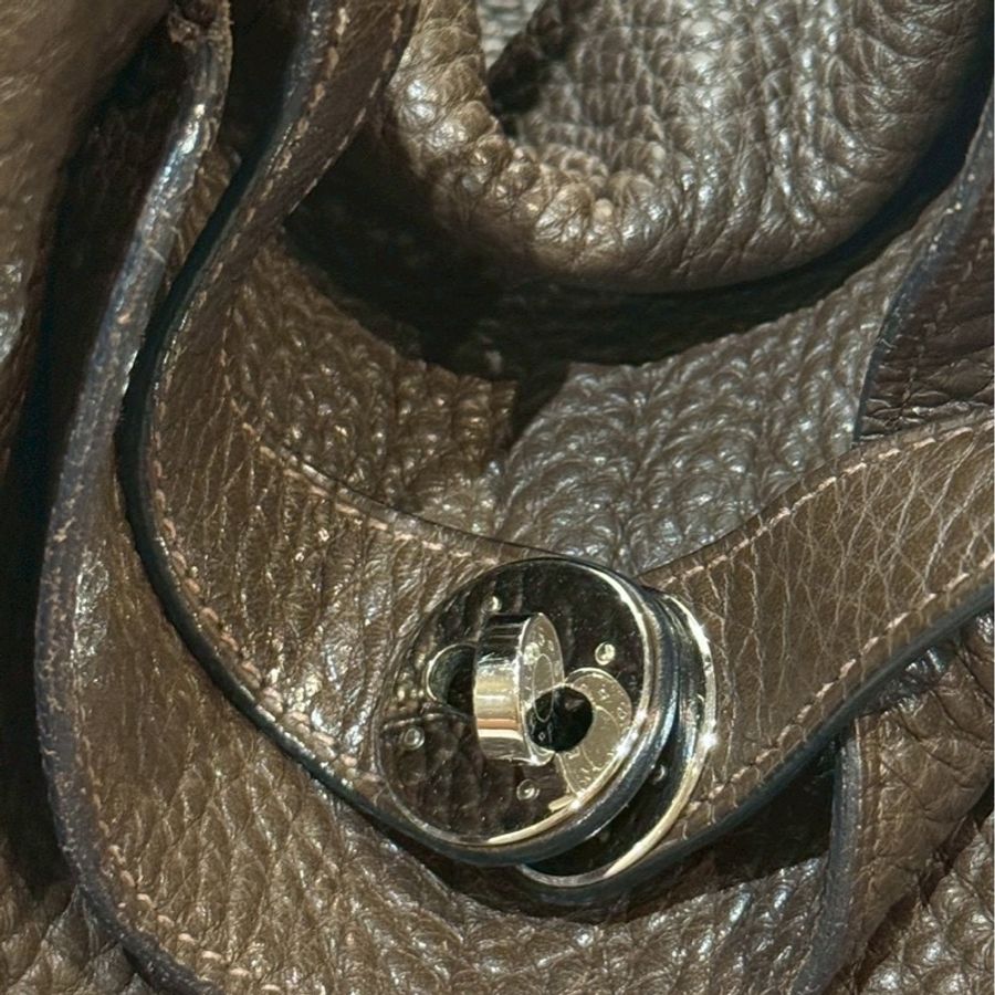 愛馬仕 Hermes - 烏木色銀扣 Lindy26-12