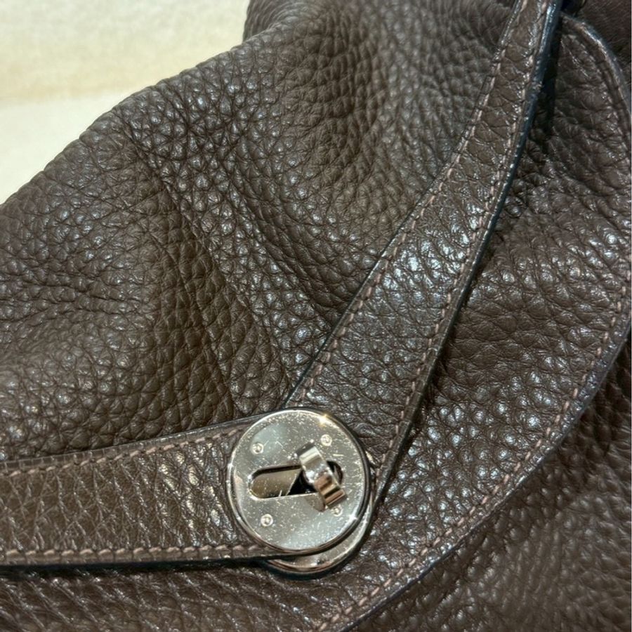 愛馬仕 Hermes - 烏木色銀扣 Lindy26-13