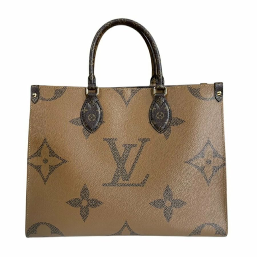Louis Vuitton On the Go 中號 Monogram Giant 肩背包 帆布 M45321 棕色 女款 LOUIS VUITTON 2way-2