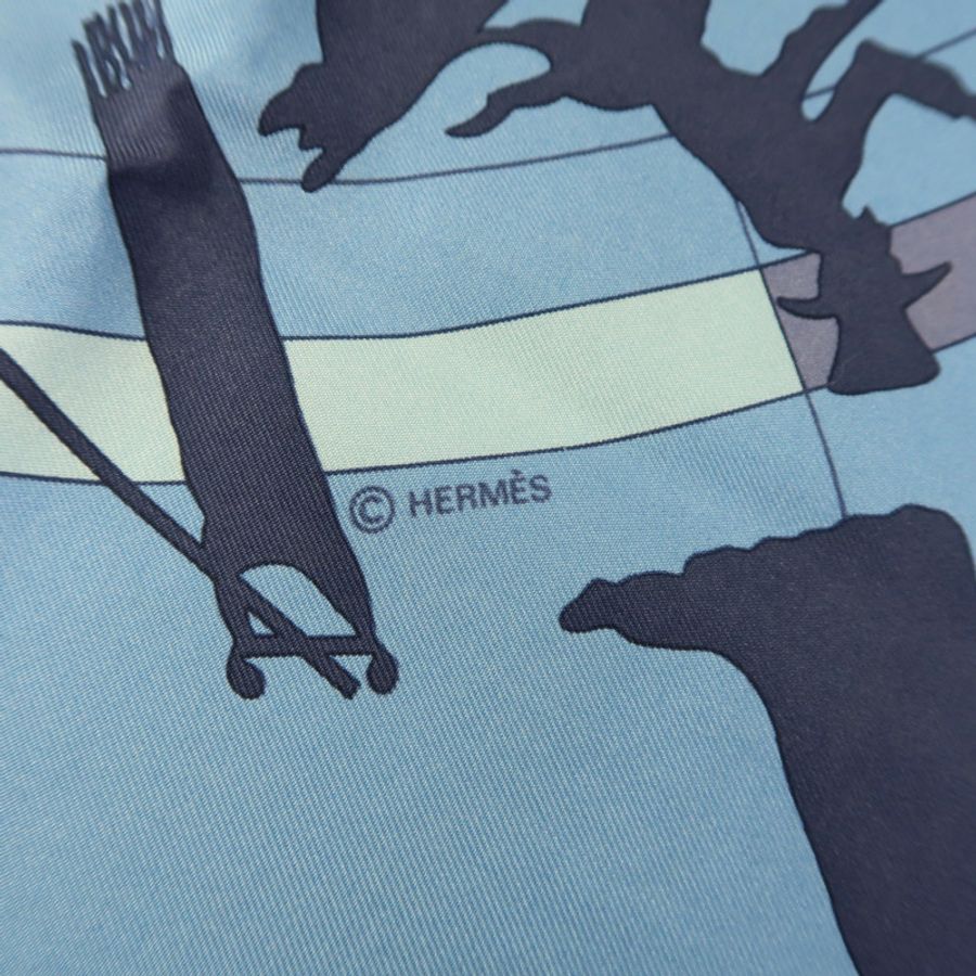 HERMES 絲質Scarf 90X90絲巾-7