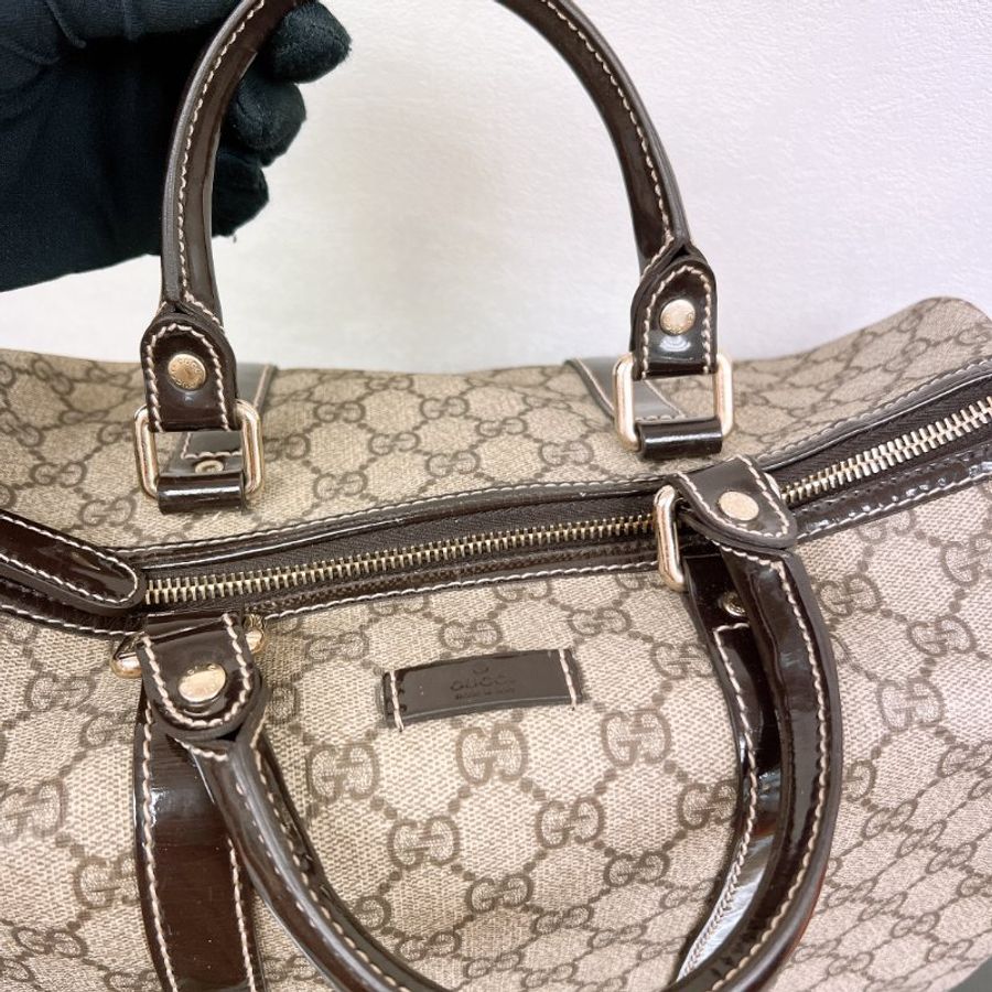 Gucci boston 波士頓 老花手提包/行李包-5