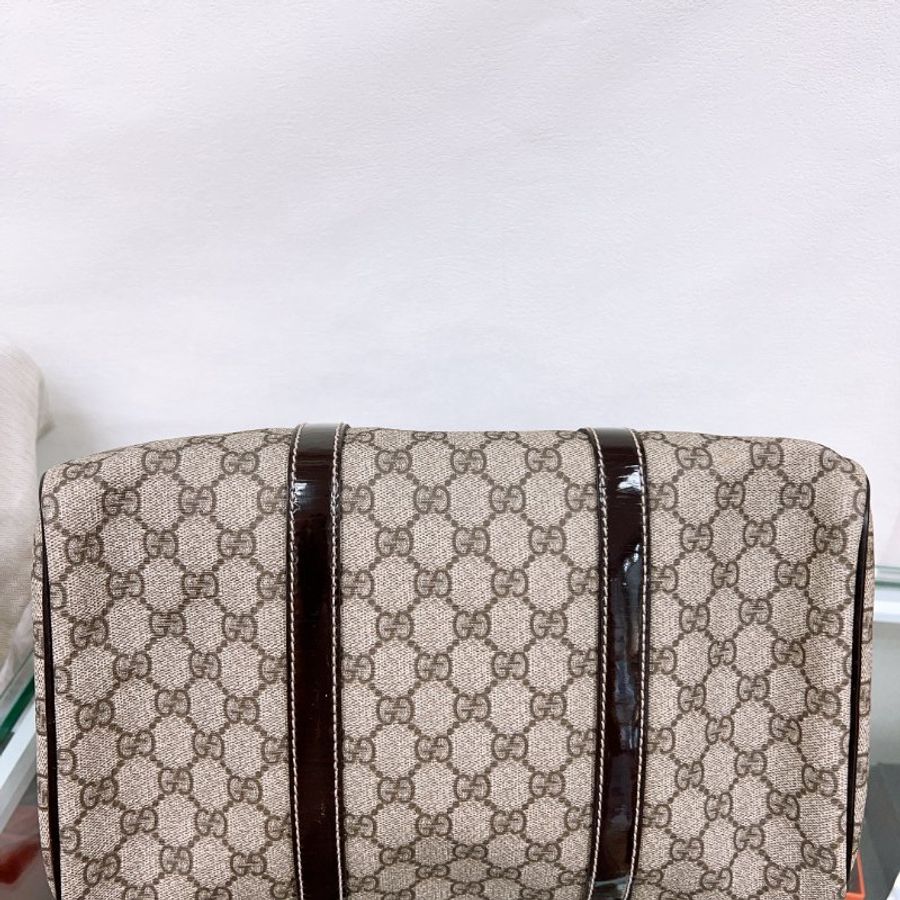 Gucci boston 波士頓 老花手提包/行李包-6