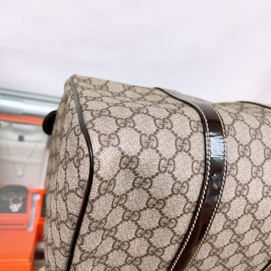 Gucci boston 波士頓 老花手提包/行李包-10