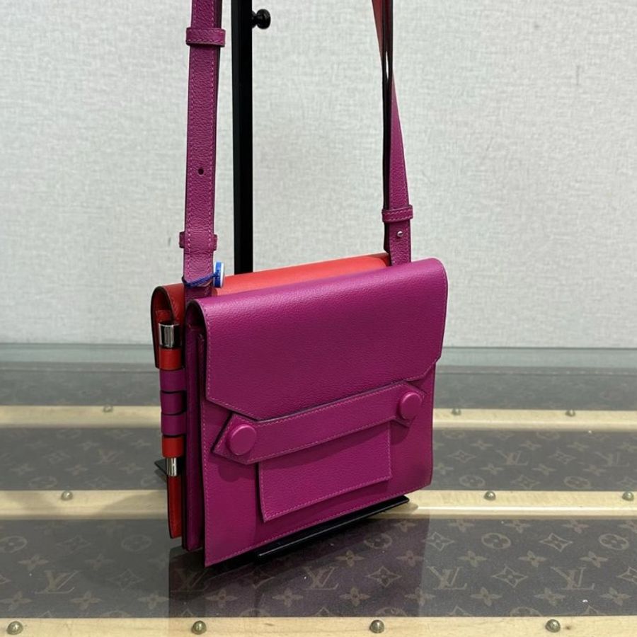 HERMES 銀扣 twins手提肩背包 17.5*16*5 98新-1