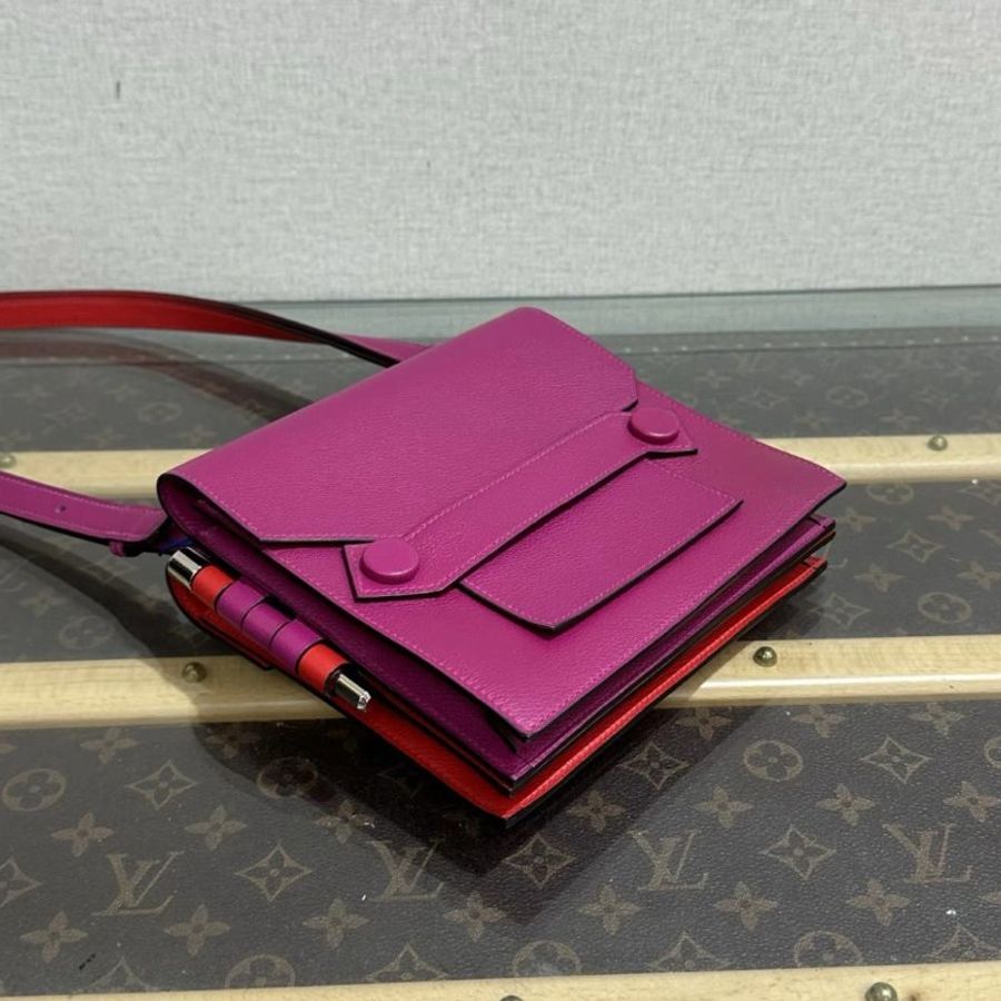 HERMES 銀扣 twins手提肩背包 17.5*16*5 98新-3