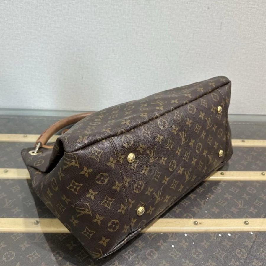 LV 老花金扣 artsy 手提包42*31*18 98新配件塵袋-2