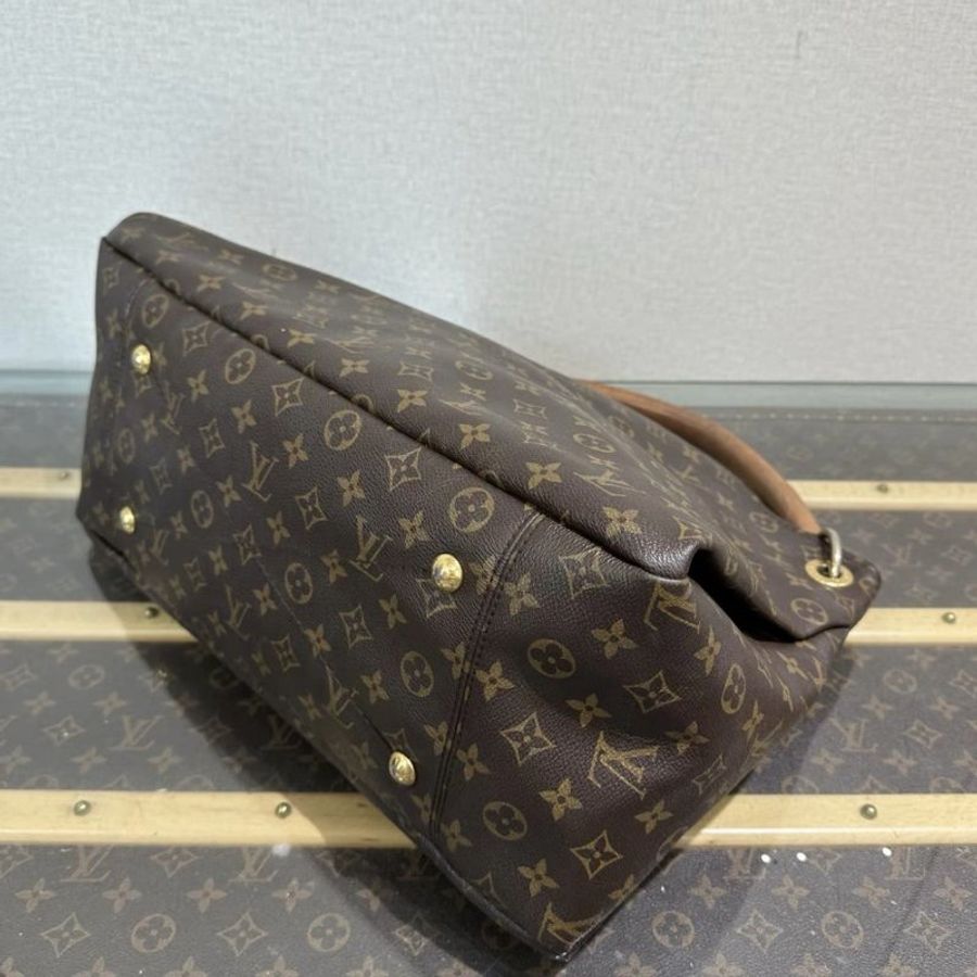 LV 老花金扣 artsy 手提包42*31*18 98新配件塵袋-4
