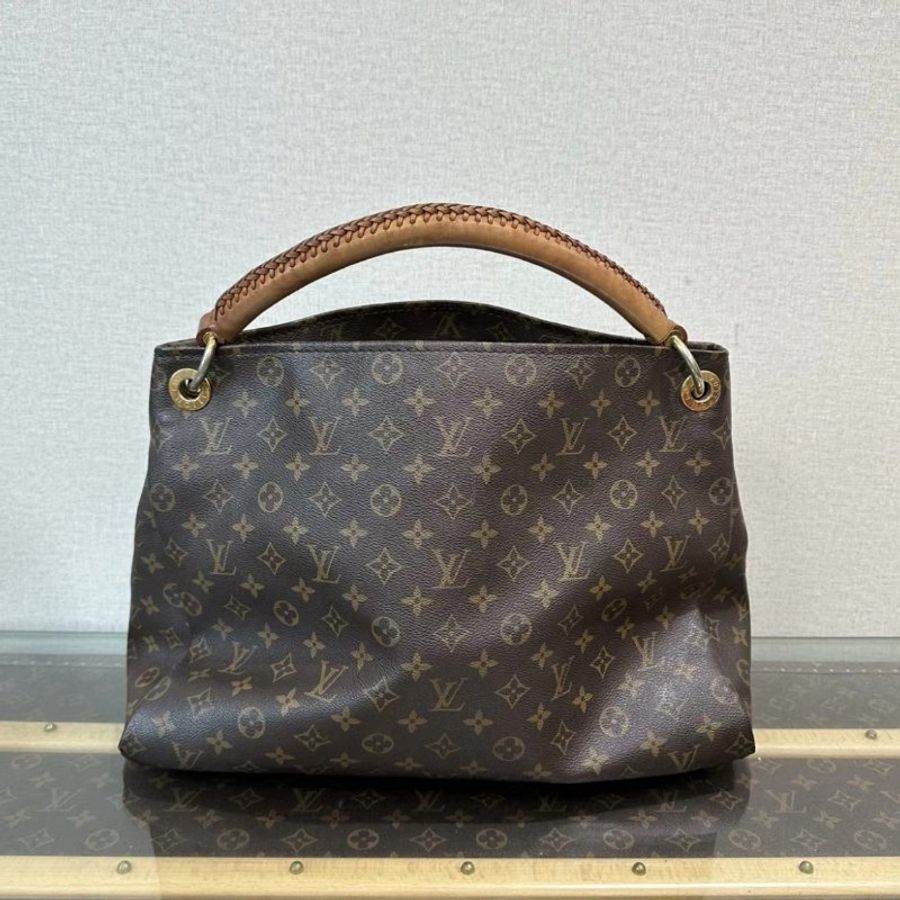 LV 老花金扣 artsy 手提包42*31*18 98新配件塵袋-5