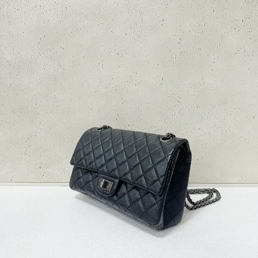 Chanel 黑銀2.55 CF small 小號-2