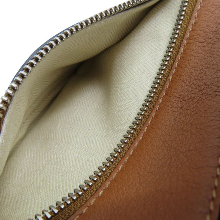 棕色 牛皮 Mini Puzzle Bumbag 斜背包【LOEWE 羅威】 B510EB1-6