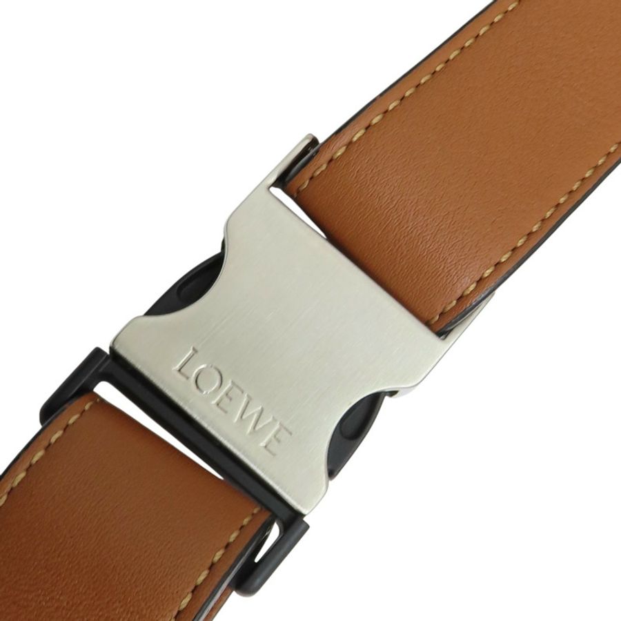 棕色 牛皮 Mini Puzzle Bumbag 斜背包【LOEWE 羅威】 B510EB1-10