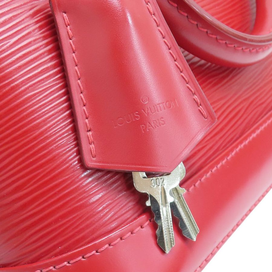 紅色 Epi 水波紋牛皮 Alma BB 兩用包【LOUIS VUITTON LV 路易威登】 M40850-8