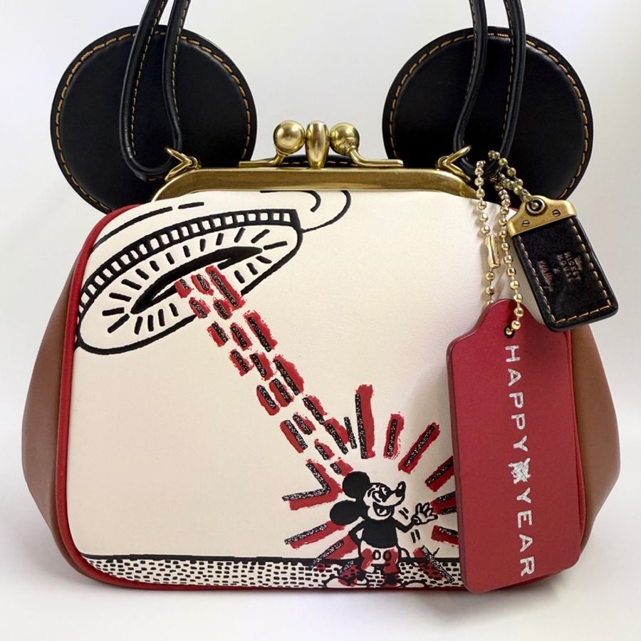 COACH迪士尼米老鼠 × Keith Haring斜背包-1
