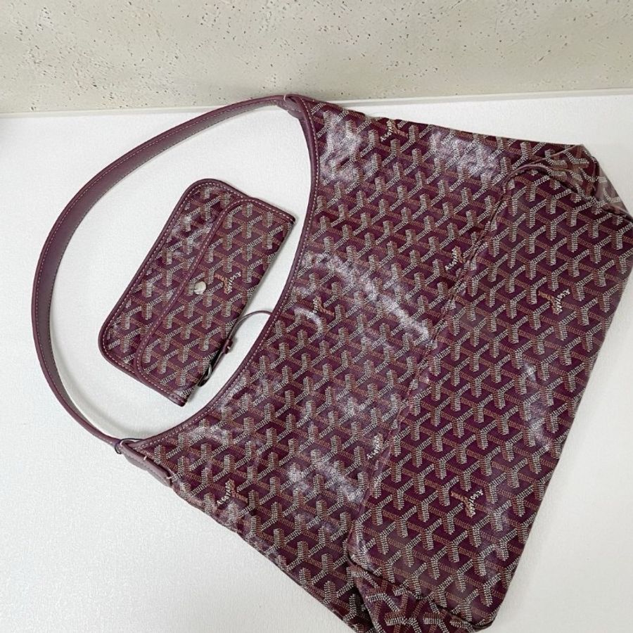 Goyard hobo 酒紅色-12
