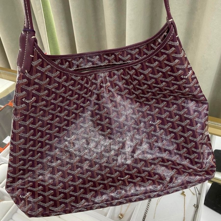Goyard hobo 酒紅色-13