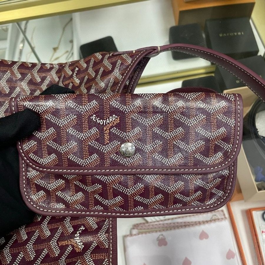 Goyard hobo 酒紅色-22