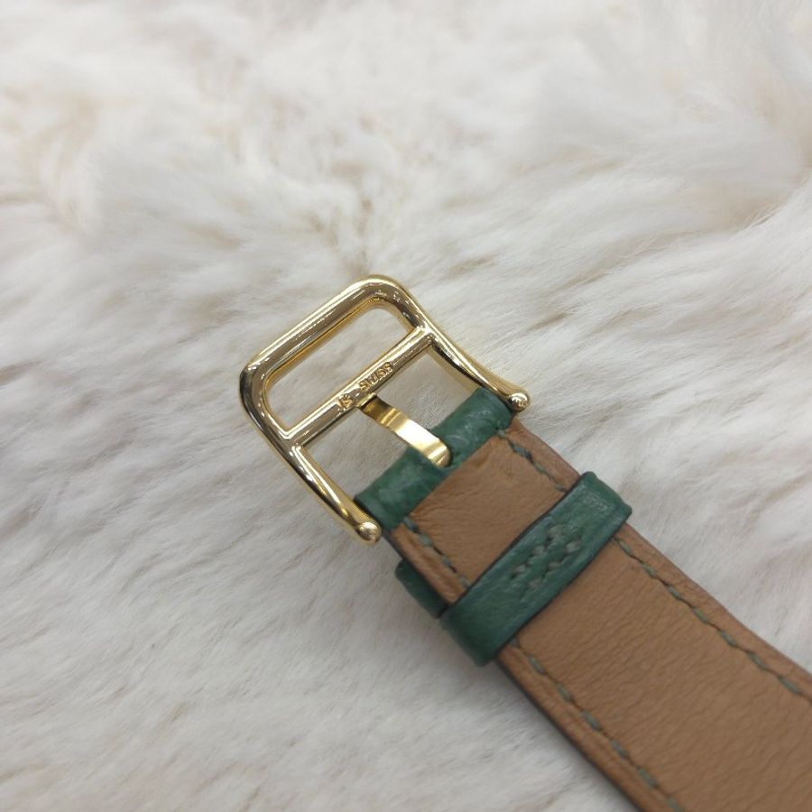 Hermès Medor 金字塔金釘 石英錶 二手-3