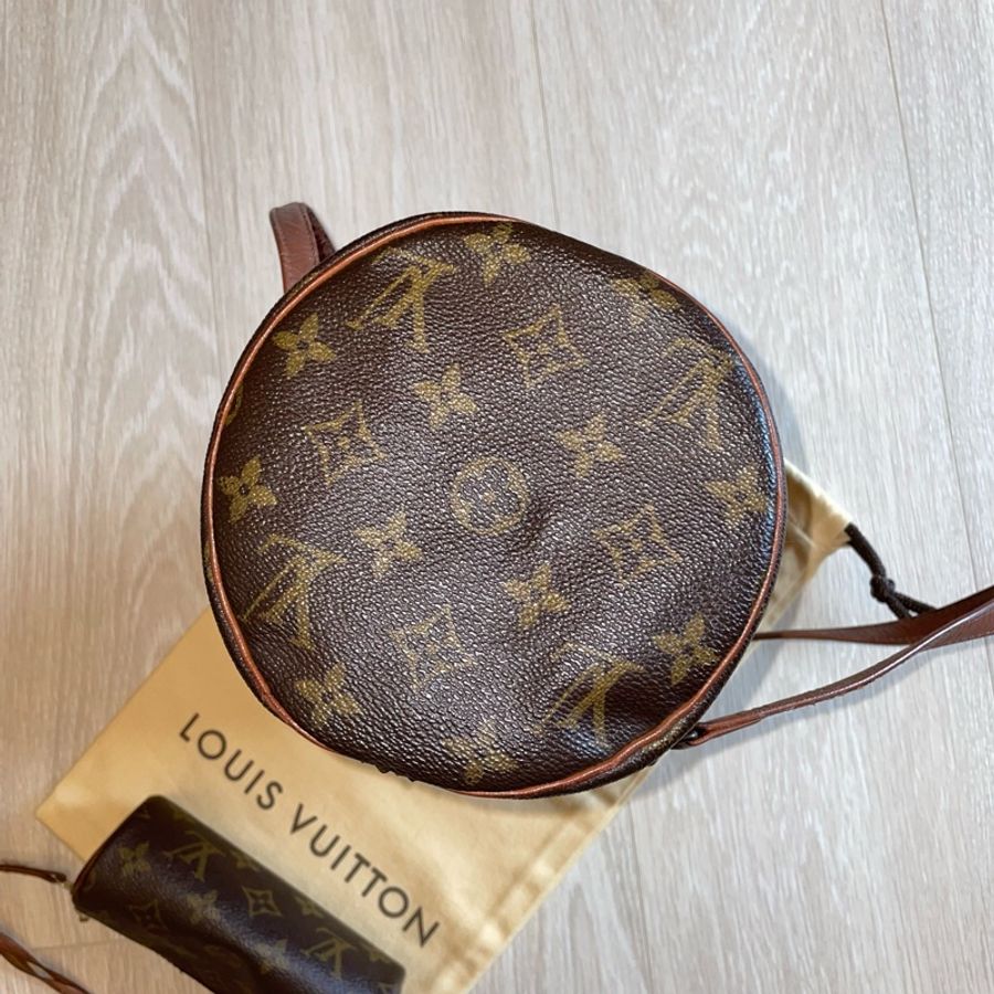 （年末降價衝評價檔期後回調9999）LV Papillon Louis Vuitton Monogram 巴比龍 圓筒包 子母包-7