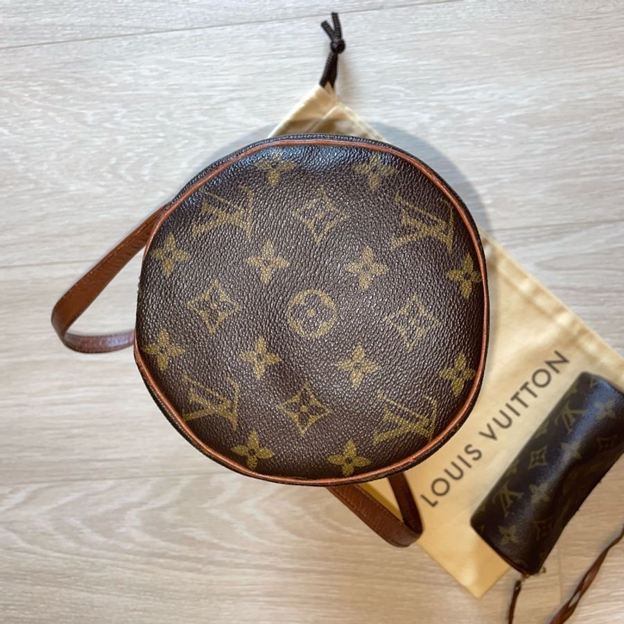 （年末降價衝評價檔期後回調9999）LV Papillon Louis Vuitton Monogram 巴比龍 圓筒包 子母包-8