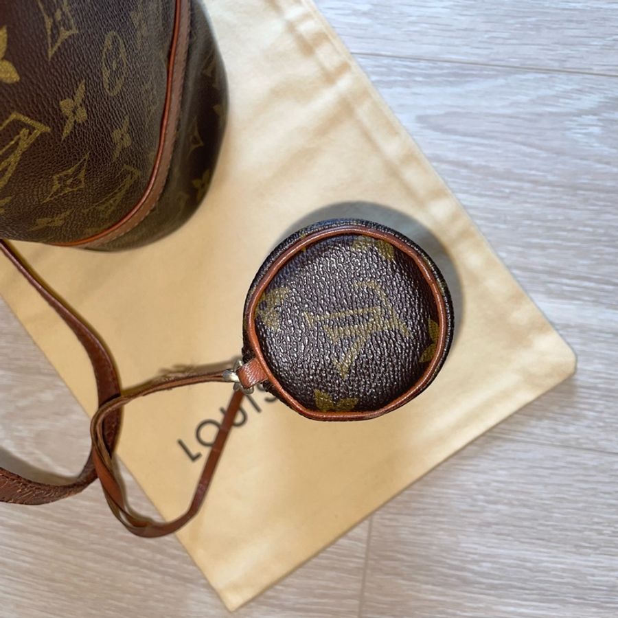 （年末降價衝評價檔期後回調9999）LV Papillon Louis Vuitton Monogram 巴比龍 圓筒包 子母包-9