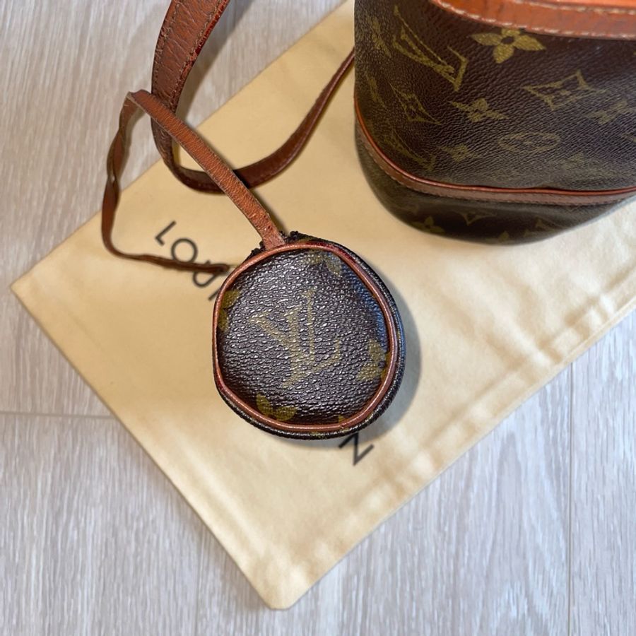 （年末降價衝評價檔期後回調9999）LV Papillon Louis Vuitton Monogram 巴比龍 圓筒包 子母包-10