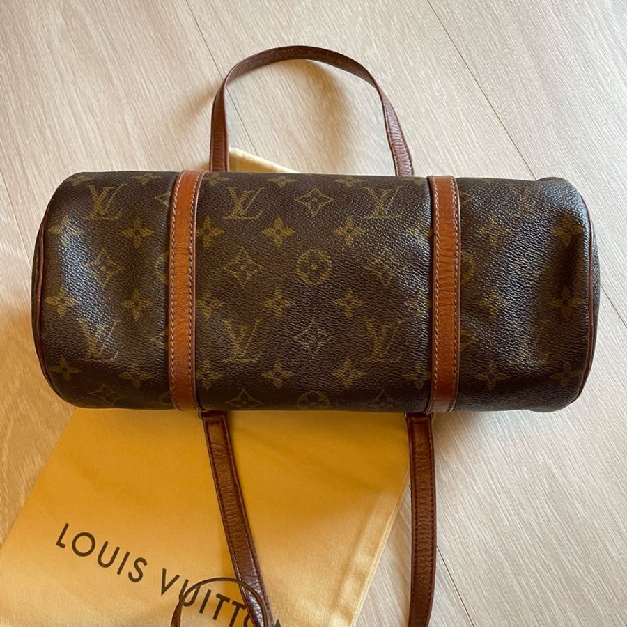 （年末降價衝評價檔期後回調9999）LV Papillon Louis Vuitton Monogram 巴比龍 圓筒包 子母包-11