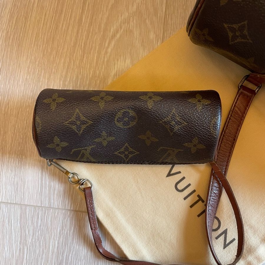 （年末降價衝評價檔期後回調9999）LV Papillon Louis Vuitton Monogram 巴比龍 圓筒包 子母包-14