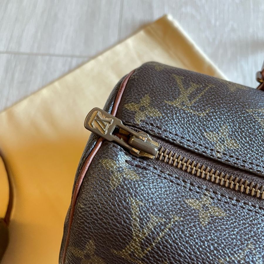 （年末降價衝評價檔期後回調9999）LV Papillon Louis Vuitton Monogram 巴比龍 圓筒包 子母包-24