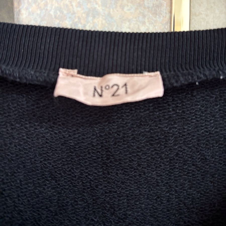 57)N°21 義大利正品黑色柔軟棉質洋裝 寬鬆版S-XL皆可穿 93成新-2